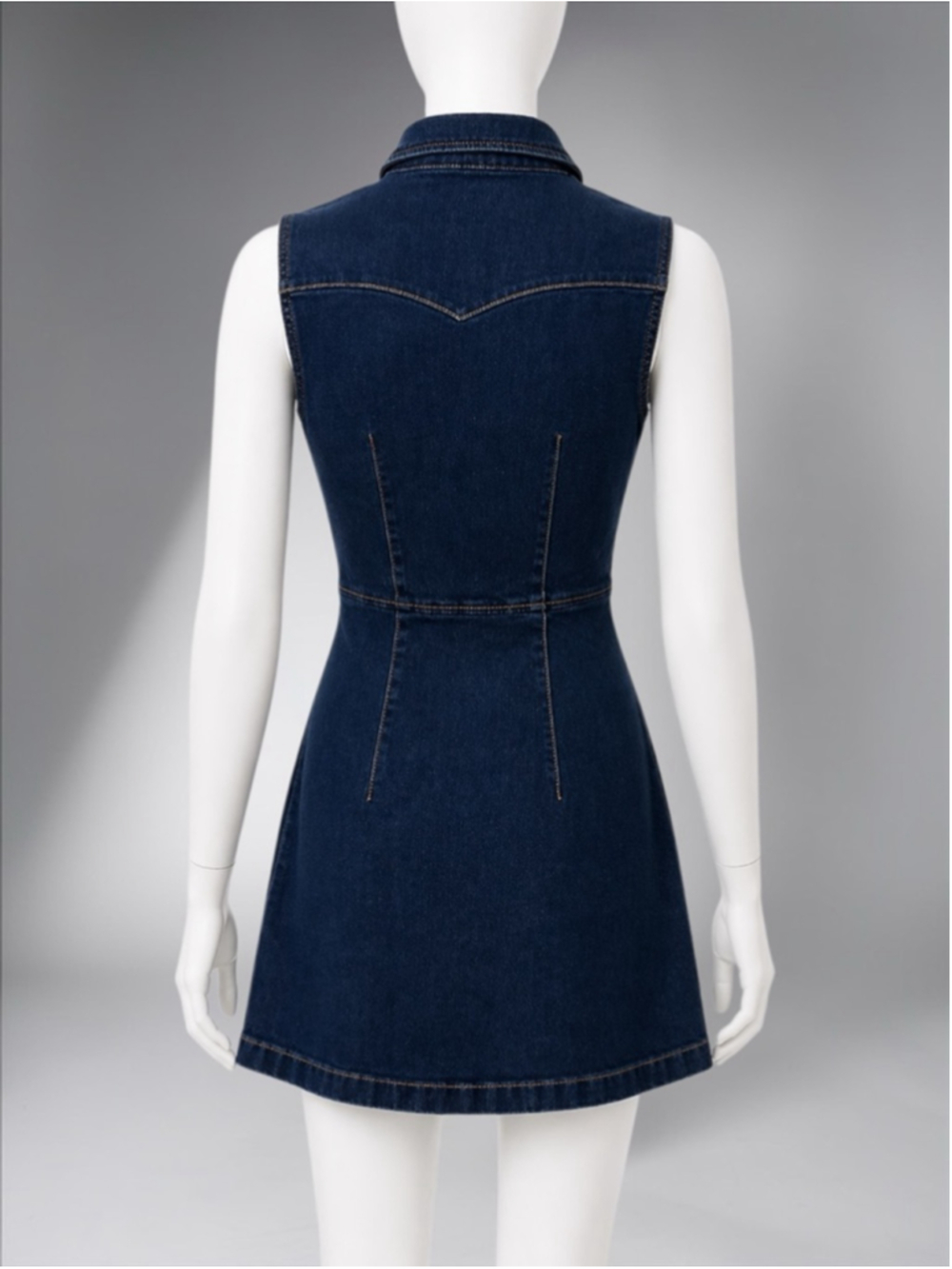 Mango Vicky Denim Button Front Dress - Picture 11 of 13